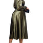 Party Style Mid Rise Fitted Long Sleeve Plus Dress