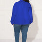Smart Solid Color Lapel Plus Blue Jacket