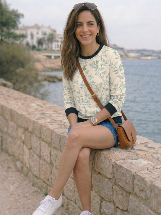 Soothing Floral Print Multicoloured Sweatshirt