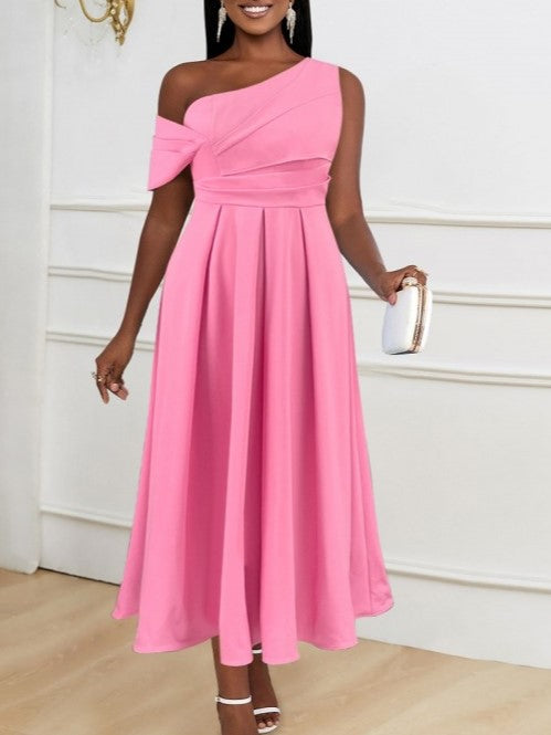 Sweet Pink High Rise Fitted Sleeveless Dress