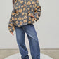 Winter Fashion Floral Lapel Button Up Coat