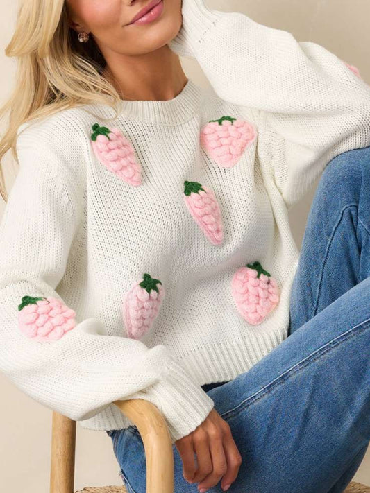 Winter Must Have Cute White Pullover