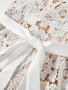Beautiful Crochet Lace A Line Dress