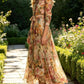 Beautiful Floral Tie Waist Long Sleeve Shirt Dress