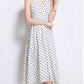 Bohemian Retro Dot French Style White Dress