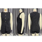 Chic Denim Button Up Shorts Black Co ord Set