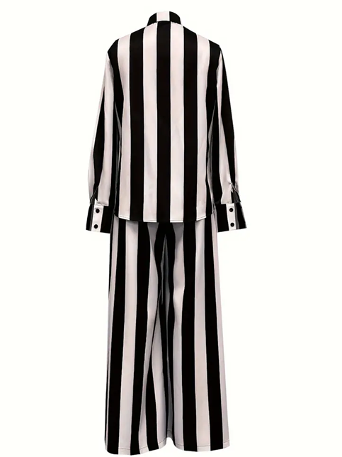 Classy Monochrome Black & White Co ord Set