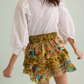 Cute Ruffle Multicoloured Mini Skirt