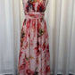 Elegant One Shoulder Floral Maxi Vacation Dress