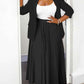 Elegant Plain Tailored Collar Blazer With Pleated Skirt Set