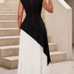 Exclusive Asymmetrical Pleated Skirt Set