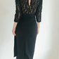 Exclusive Party Wear Black Lace Dress