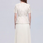 Exquisite Lace Apricot Pleated Dress