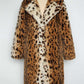 Exquisite Winter Wear Leopard Print Brown Long Coat