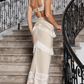 Exquisite Tassel Decor Hollow Out Evening Party Dress