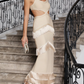 Exquisite Tassel Decor Hollow Out Evening Party Dress
