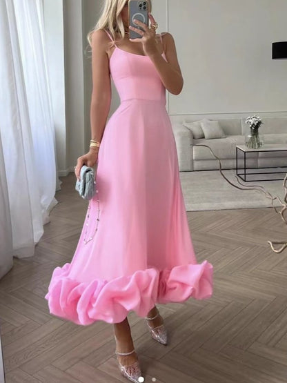 Fabulous Flounce Ruffle Sleeveless Dress