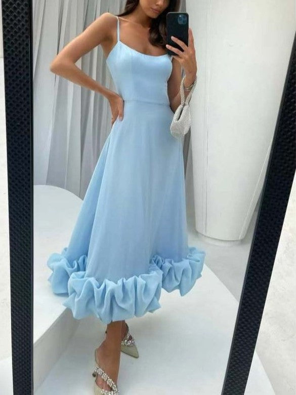 Fabulous Flounce Ruffle Sleeveless Dress