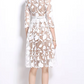 Fabulous Lace Patchwork Apricot Hollow Out Dress