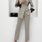 Formal Work Wear Sharp Long Sleeve Blazer With Pants Suit Set