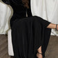 Gorgeous Black Colorblock A Line Swing Maxi Dress