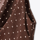 Gorgeous Brown Draped Asymetric Dot Maxi Dress
