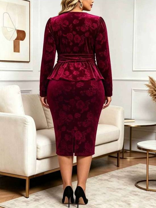 Latest Fashion Printed Top With Ruched Skirt Co ord Set