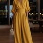 Modish Wide Leg Solid Jumpsuit With Belt