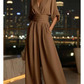 Modish Wide Leg Solid Jumpsuit With Belt