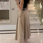 New Arrival Dual Tone Pleated Dress With Belt