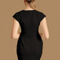 New Arrival Front Black Slit Dress