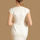 New Arrival Front White Slit Dress