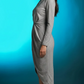 Party Fashion Asymmetrical Shimmer Wrap Dress