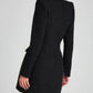 Premium Fashion Embellished Long Sleeve Black Bodycon Dress