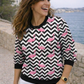 Quirky Flamingo Print White Sweatshirt