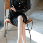Sexy Lace Through Black Hollow Out Pencil Dress