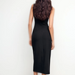 Simple Sleeveless Black Midi Dress