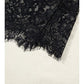 Smart Lace Panel Short Sleeve Comfort Wear Black Maxi Dress