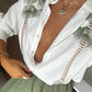 Smart Plant Print Green Casual Pant Co ord Set