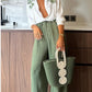 Smart Plant Print Green Casual Pant Co ord Set