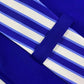 Smart Striped Bodycon Blue Midi Dress