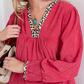 Smart Tiered Pink Corduroy Mini Dress