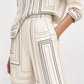 Soothing Grid Print Co Ord Set