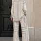 Soothing Grid Print Co Ord Set