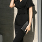 Sophisticated Bodycon Black Pencil Dress