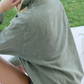 Stylish Green Zip Decor Jacket