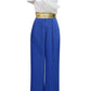 Stylish Pleated Ruffle Wide Leg Jumpsuit