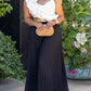 Stylish Pleated Ruffle Wide Leg Jumpsuit