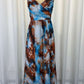 Stylish Sleeveless Flowy Blue Maxi Dress