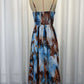 Stylish Sleeveless Flowy Blue Maxi Dress